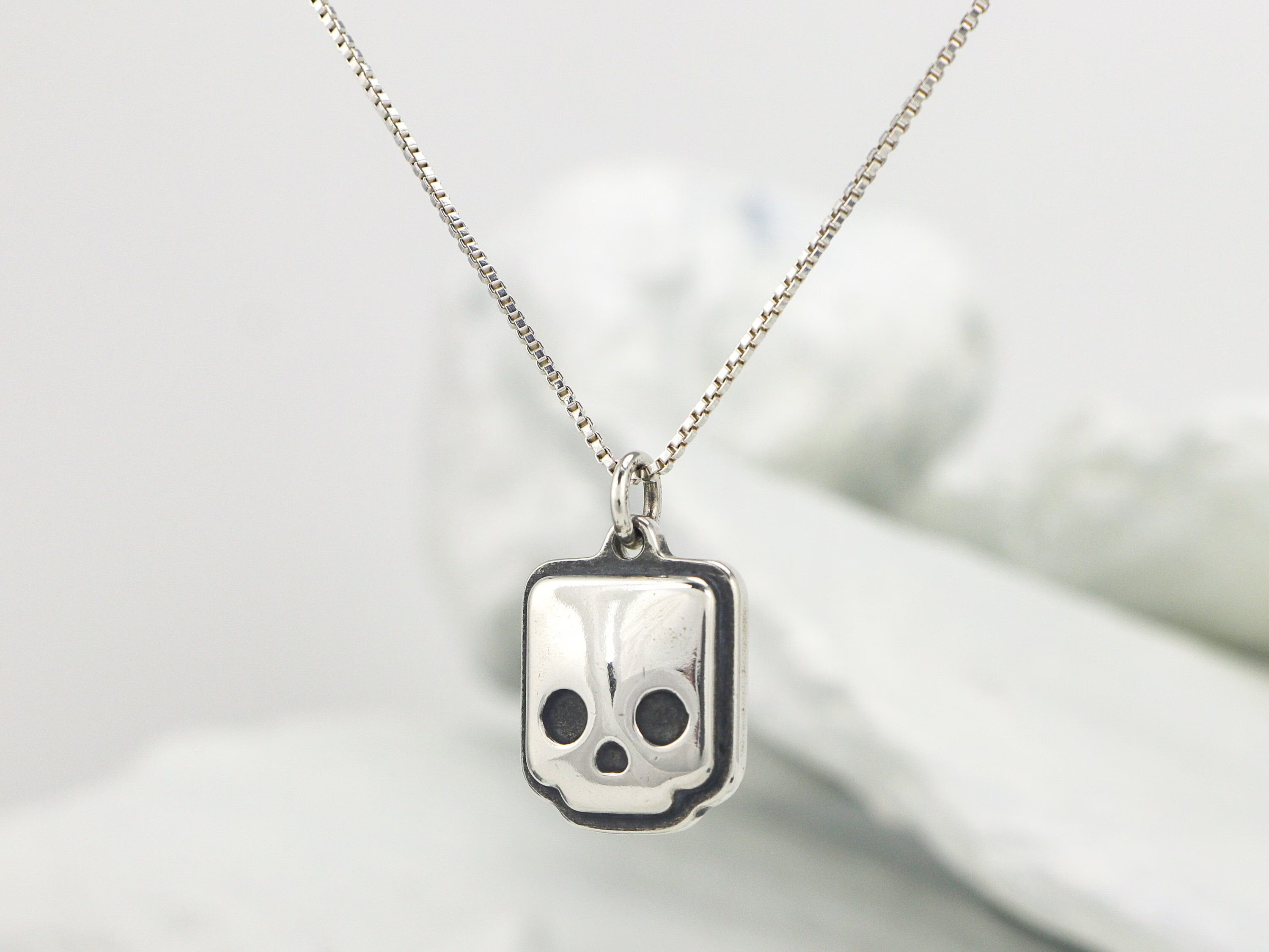 Geometric Skull Pendant