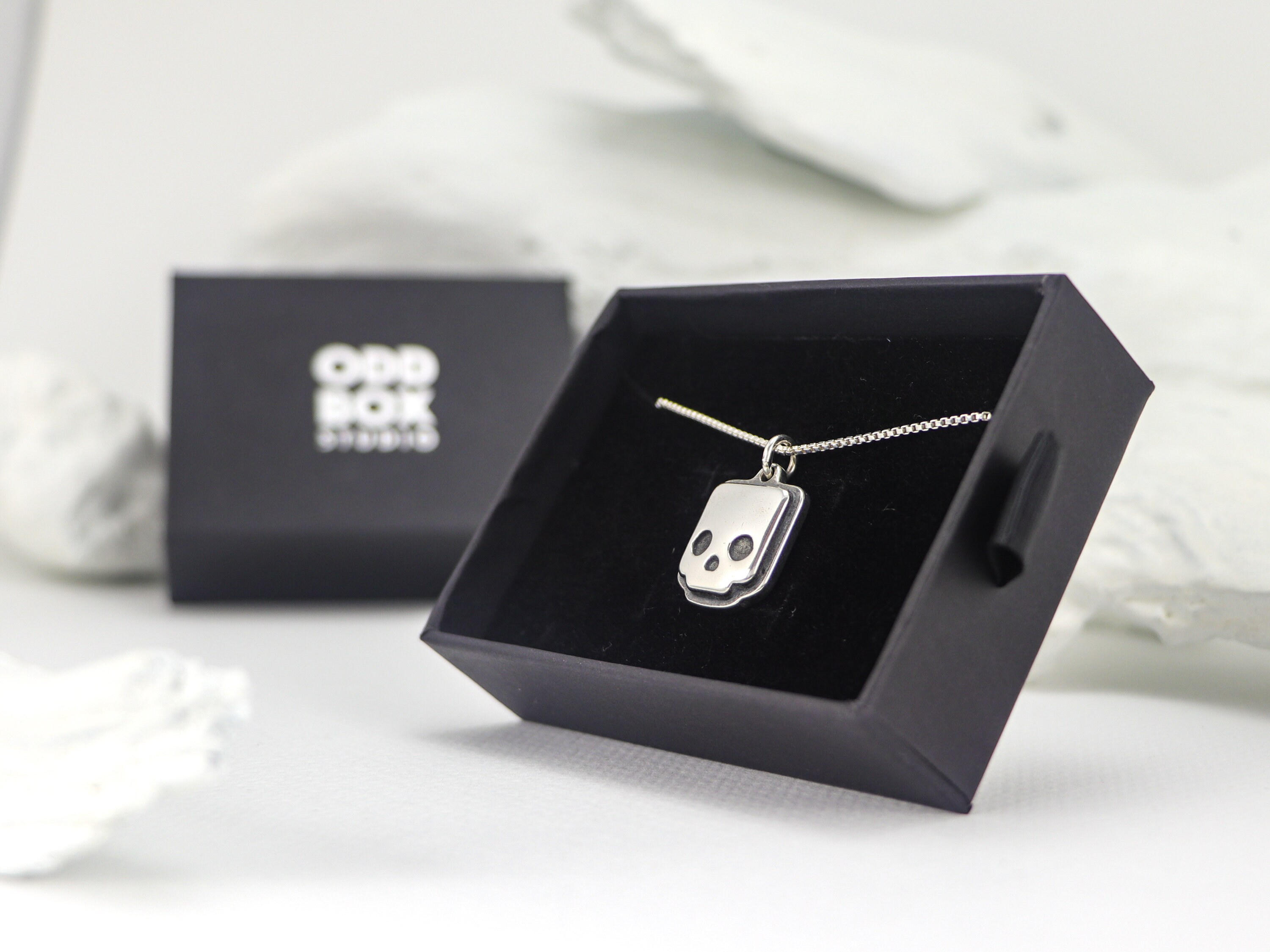 Geometric Skull Pendant